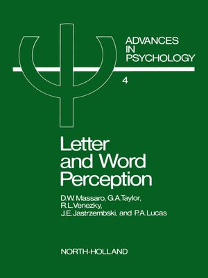 cover image of Letter and Word Perception